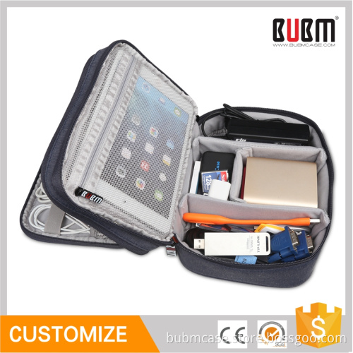BUBM Portable Travel Waterproof Cable Storage Bag Case Electronic Accessories Wallet